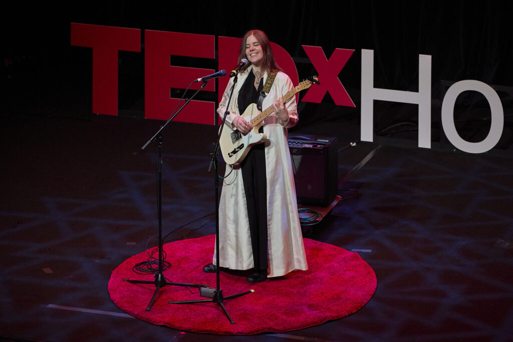 Performing on the red carpet at TedX 2024